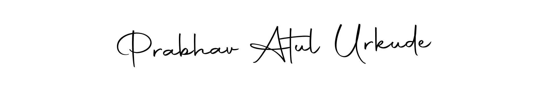 You should practise on your own different ways (Autography-DOLnW) to write your name (Prabhav Atul Urkude) in signature. don't let someone else do it for you. Prabhav Atul Urkude signature style 10 images and pictures png